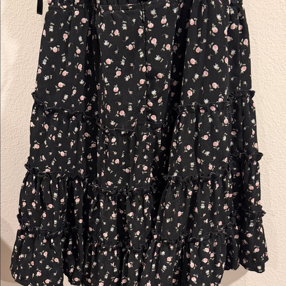 Floral Black Mini Dress - Picture 6 of 10
